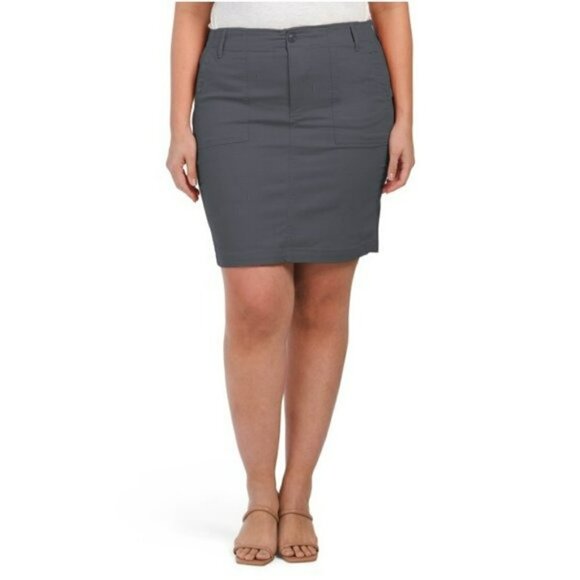 NWT Liverpool Plus Flap Pockets Utility Mini Skirt - Picture 1 of 4